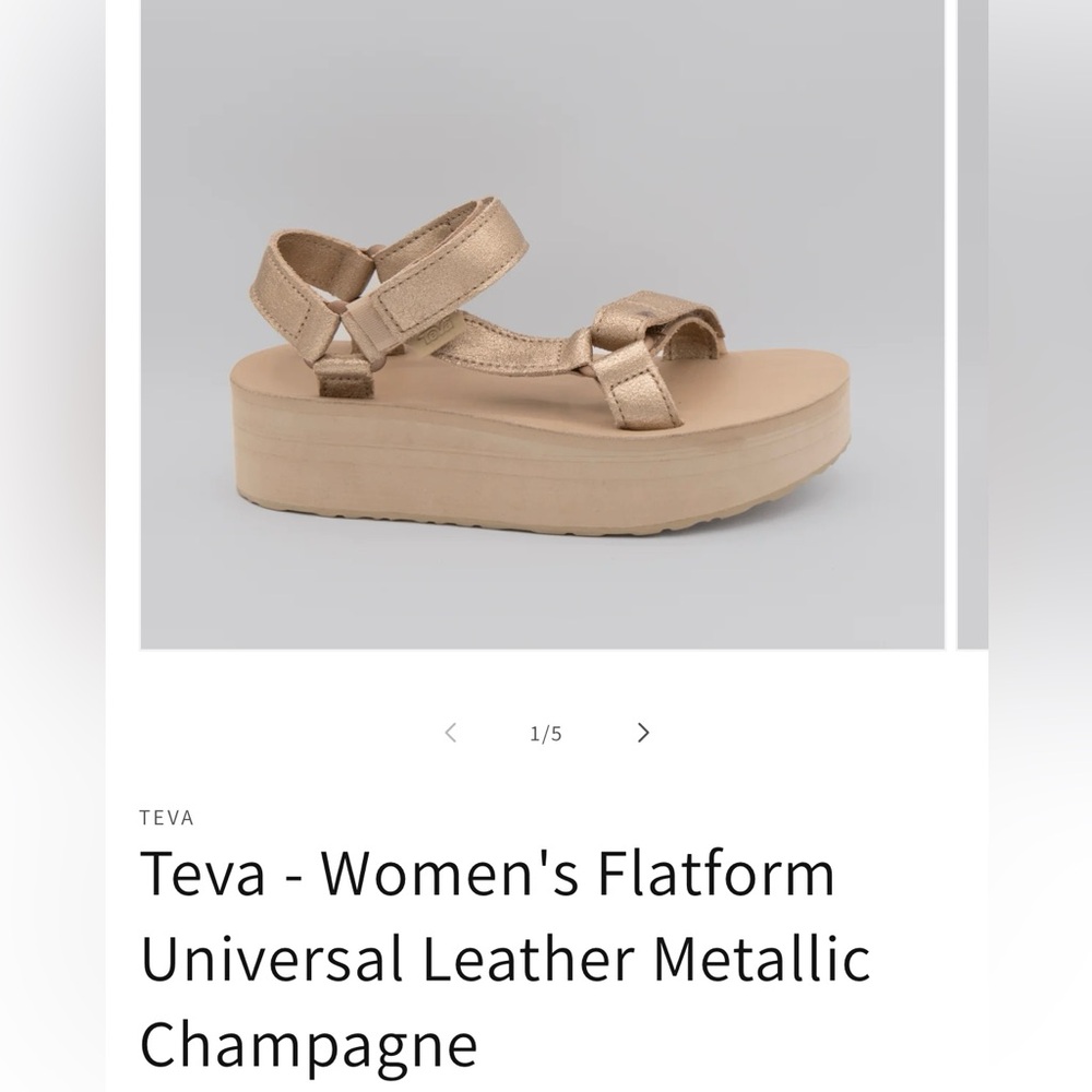 Teva Women's Metallic Platform Sandals